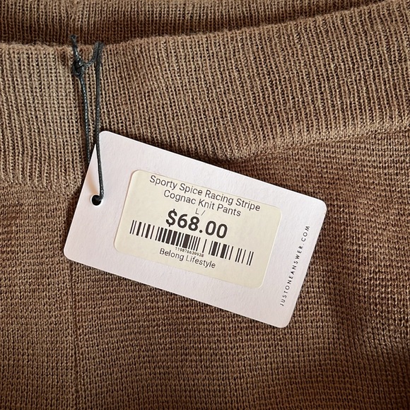 Just One Answer - Wide Leg, Cropped Knit Pants - Picture 10 of 10